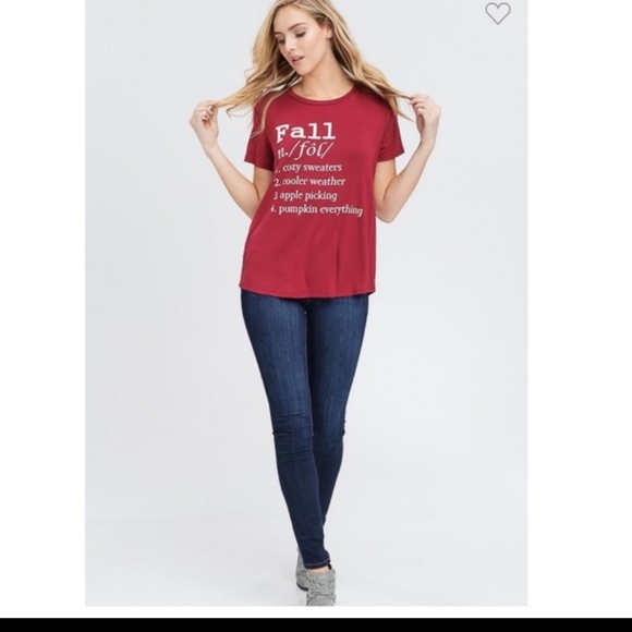 Burgundy Fall Top - Picture 6 of 8